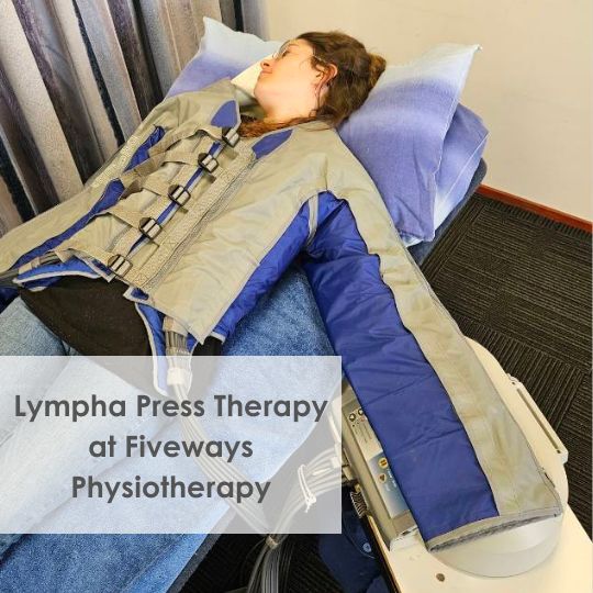 Lympha Press therapy at
                  Fiveways Physiotherapy, Taringa